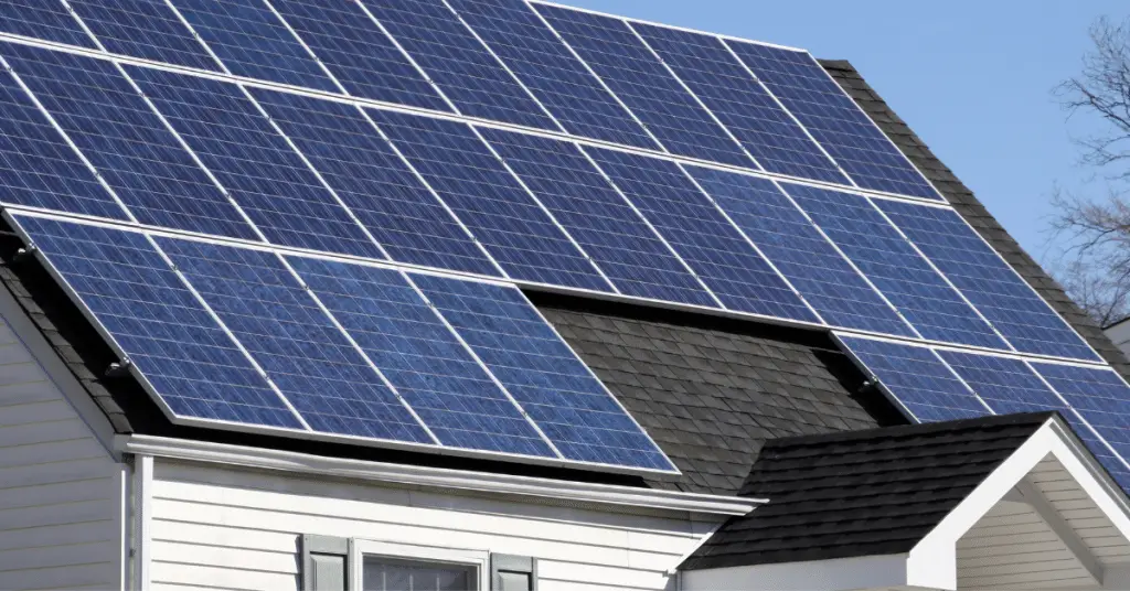 solar panels on a roof 2