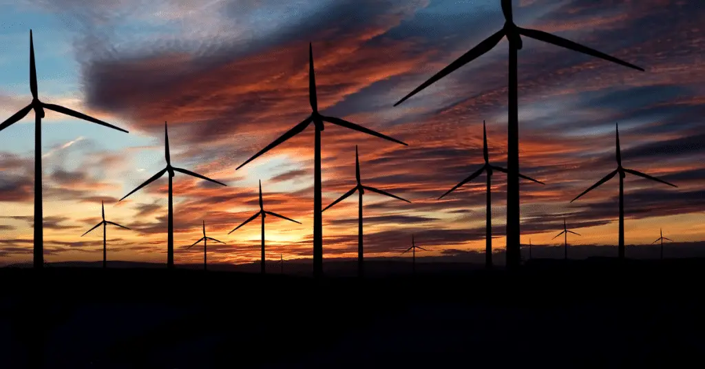 Wind turbines provide wind energy which are a renewable energy resource