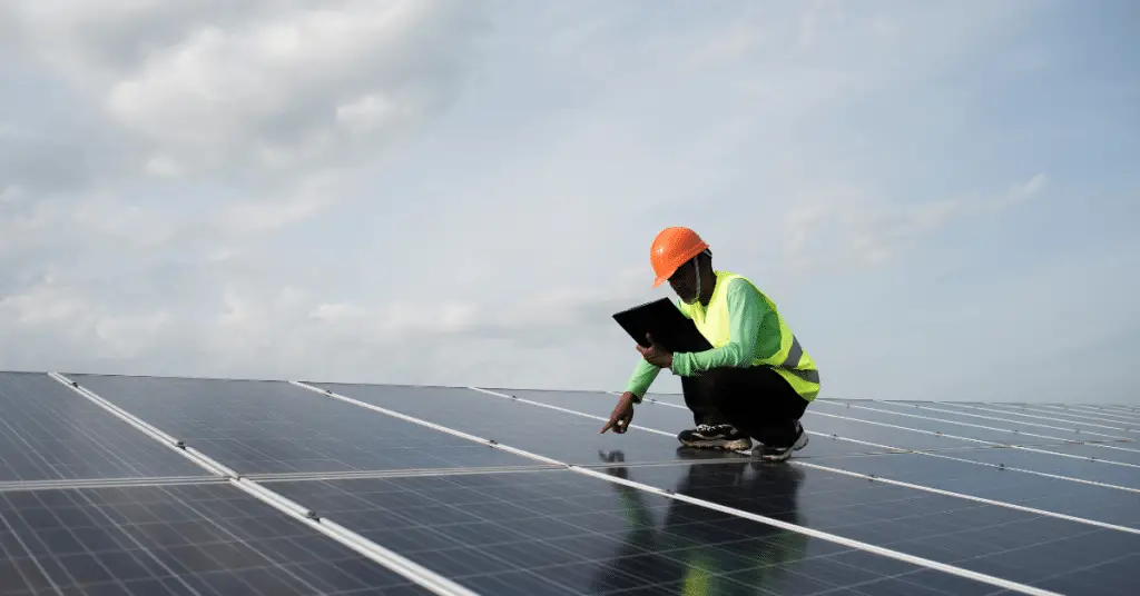Solar panel maintenance