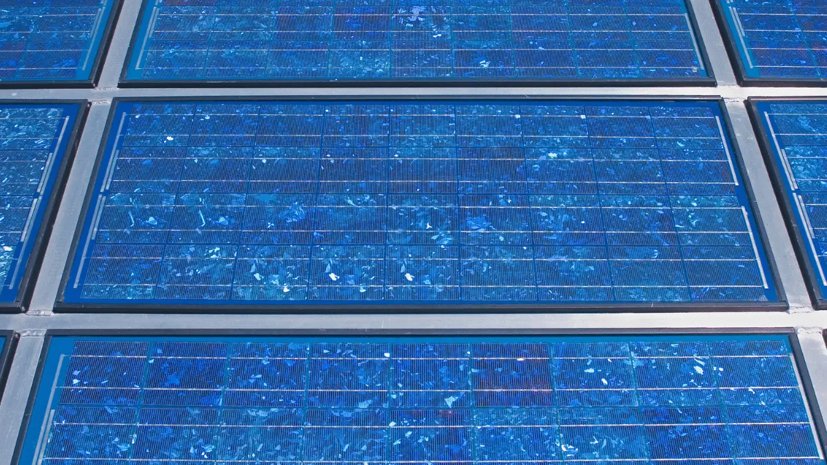 Solar panels made of polycrystalline silicon
