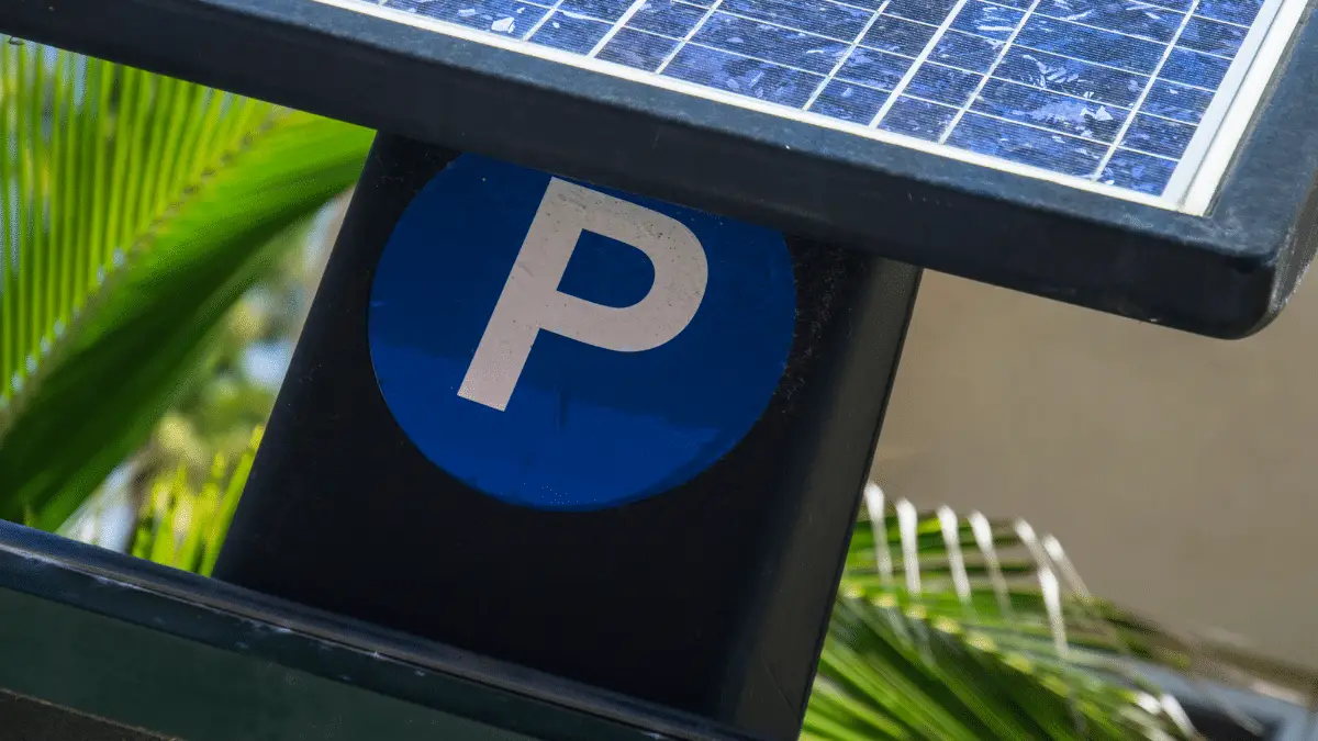 Solar powered parking meter