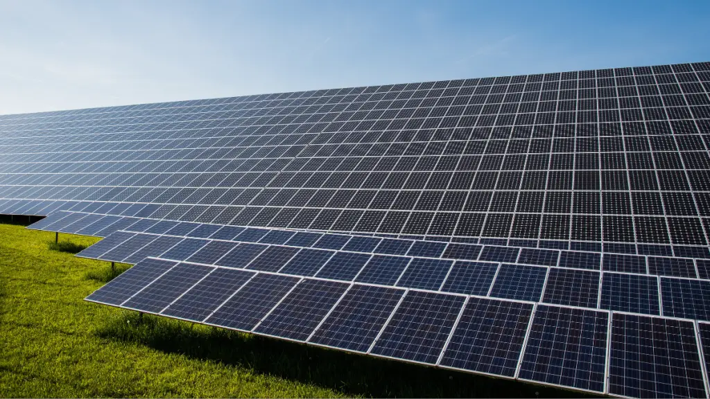 Solar cells in a field