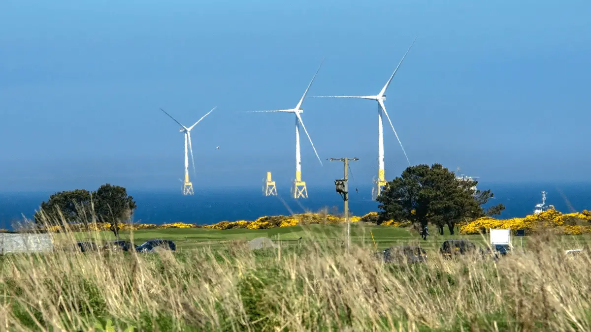 Turbines installed
