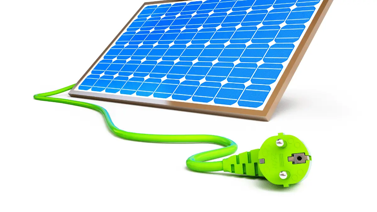 solar panel plugged out