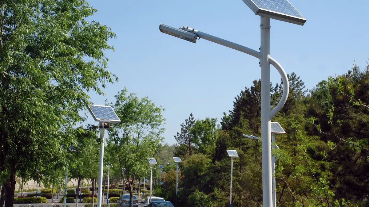 solar panel street light