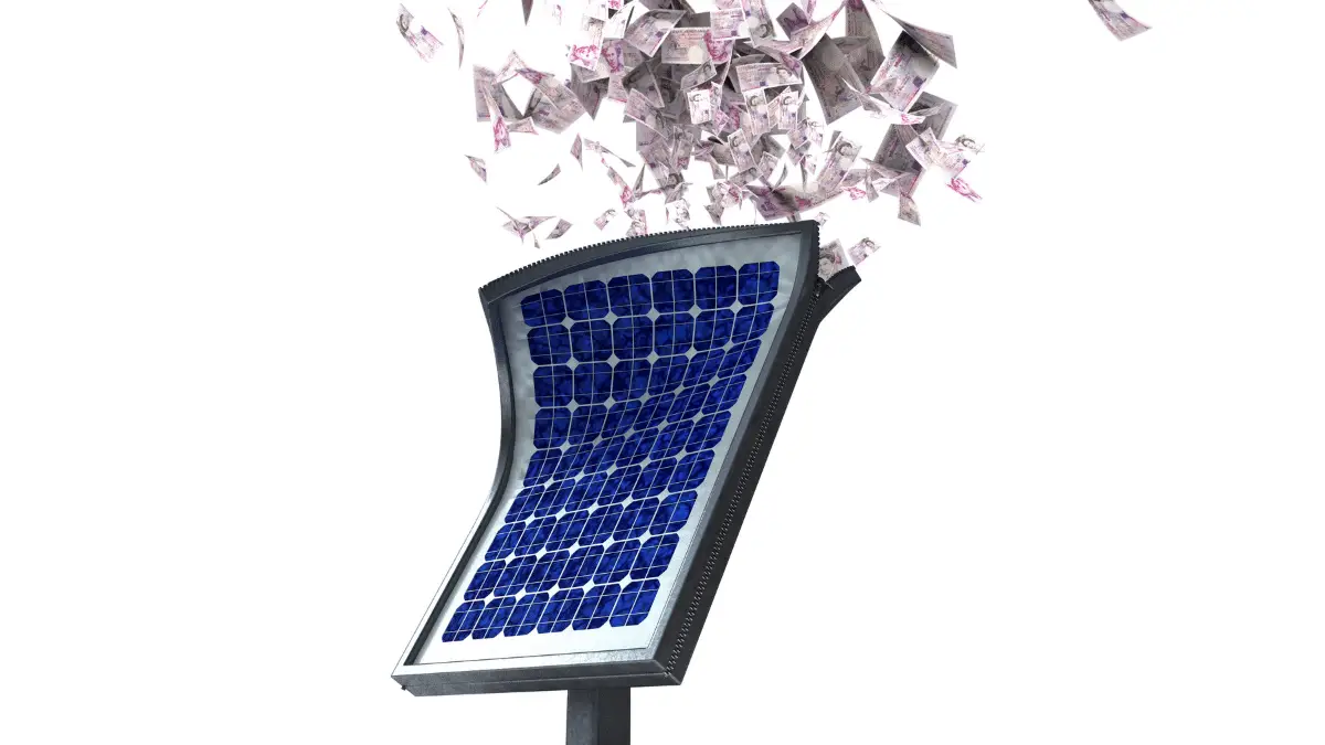 solar panels and money