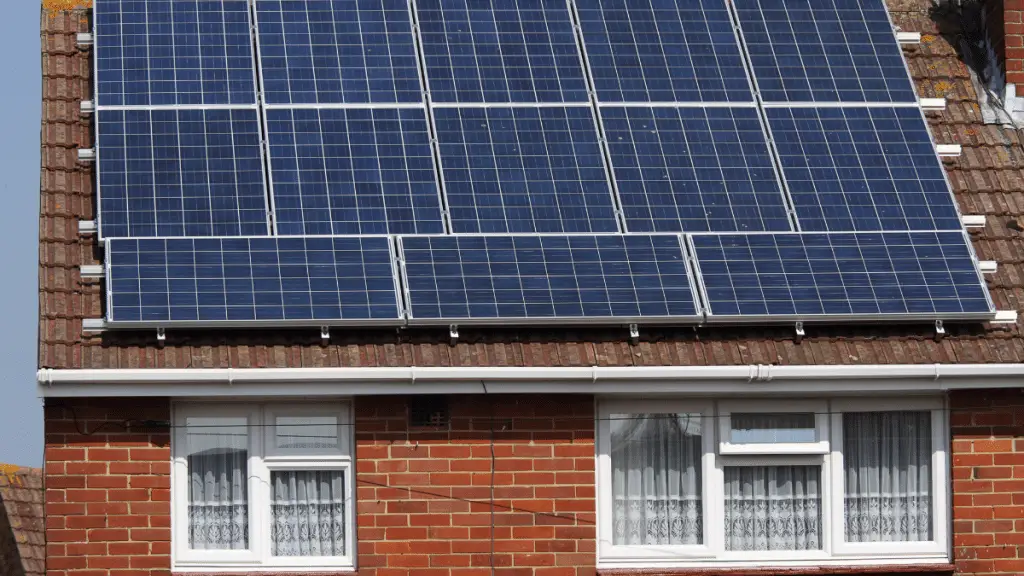 solar panels on house