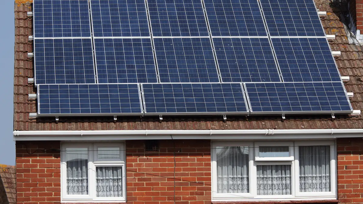 solar panels on house