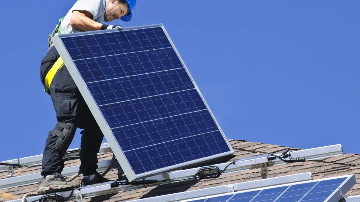 Installing solar photovoltaic system on residential building