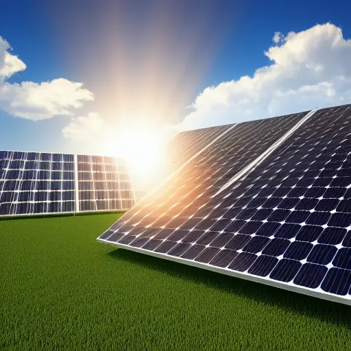Sunshine and solar power for clean energy