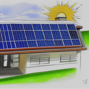 Sunshine provides solar power to solar modules on a roof