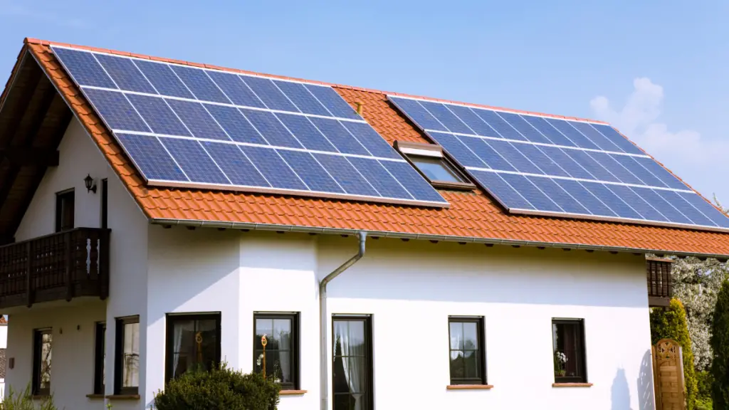 Homeowner with solar panels