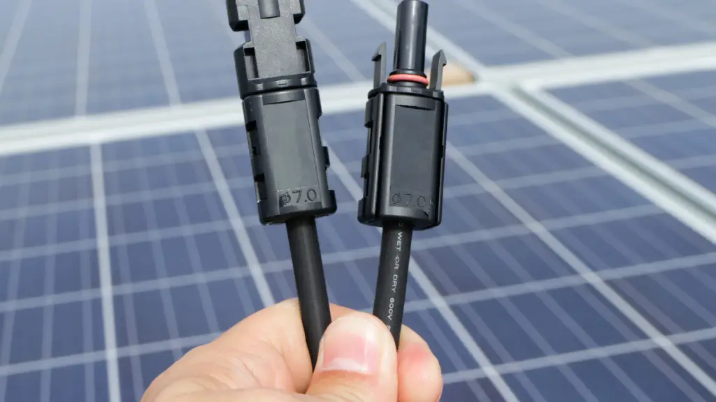 solar wire to be connected to pv array