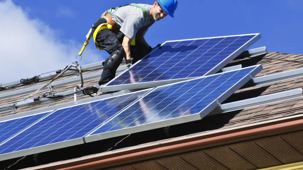 installing solar panels in residential area